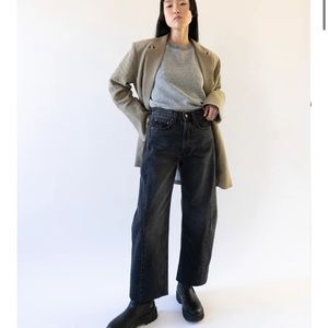 Slim Lasso B Sides Jeans in Stil Black with blind hem